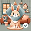 can a rabbit wear a cone
